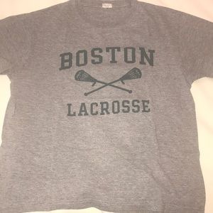 grey boston lacrosse t-shirt